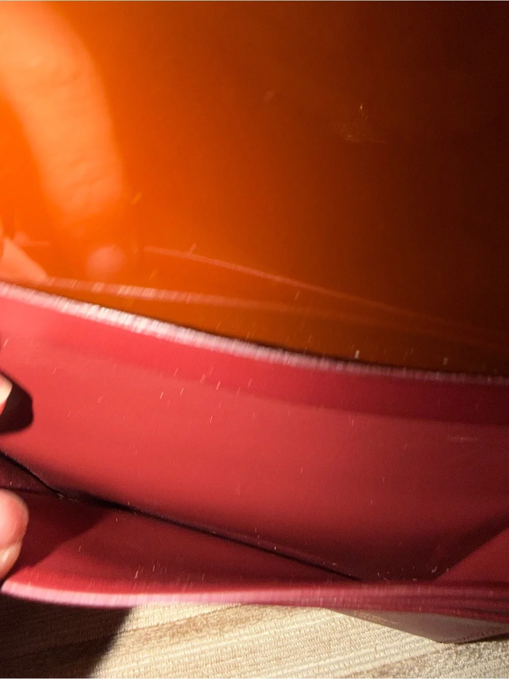 Cartier Burgundy Leather Card Holder with Gold Corners